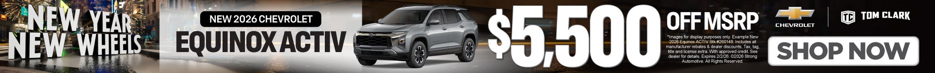 NEW 2026 CHEVROLET EQUINOX ACTIV $5,500 OFF MSRP*