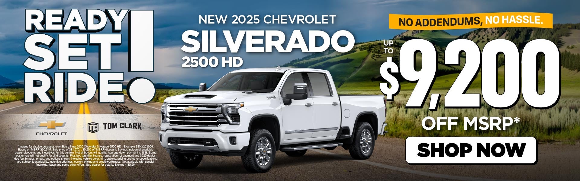 "NEW 2025 CHEVROLET SILVERADO 2500 HD NO ADDENDUMS, NO HASSL
