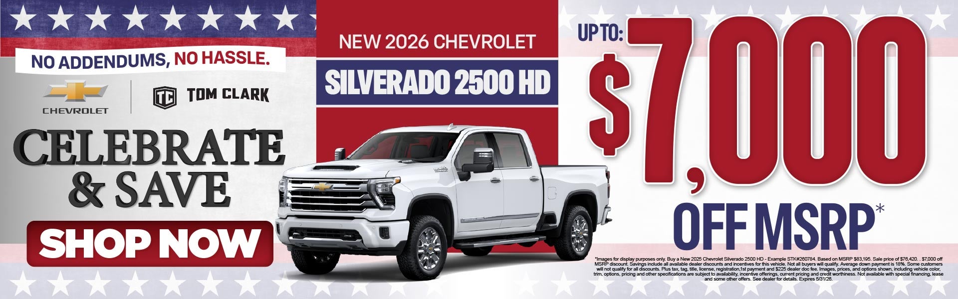 "NEW 2026 CHEVROLET SILVERADO 2500 HD NO ADDENDUMS, NO HASSL