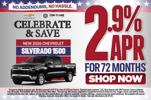 "NEW 2026 CHEVROLET SILVERADO 1500 NO ADDENDUMS, NO HASSLE.
