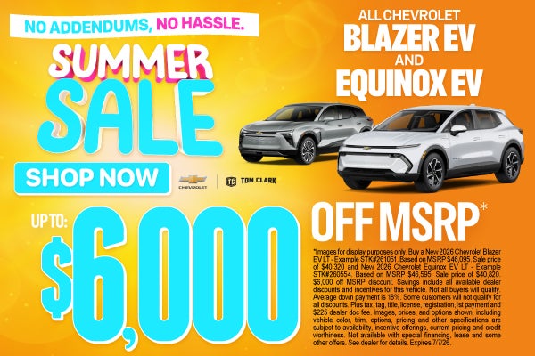 "ALL CHEVROLET BLAZER EV AND EQUINOX EV NO ADDENDUMS, NO HAS